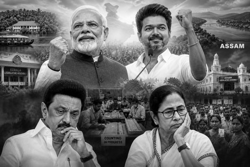 Vijay Stuns Nation as TVK Secures a Near-Majority in TN, BJP Storm Sweeps Bengal