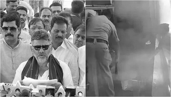 Fire Near Stage At Mass Wedding Event Attended By DK Shivakumar, No Injuries