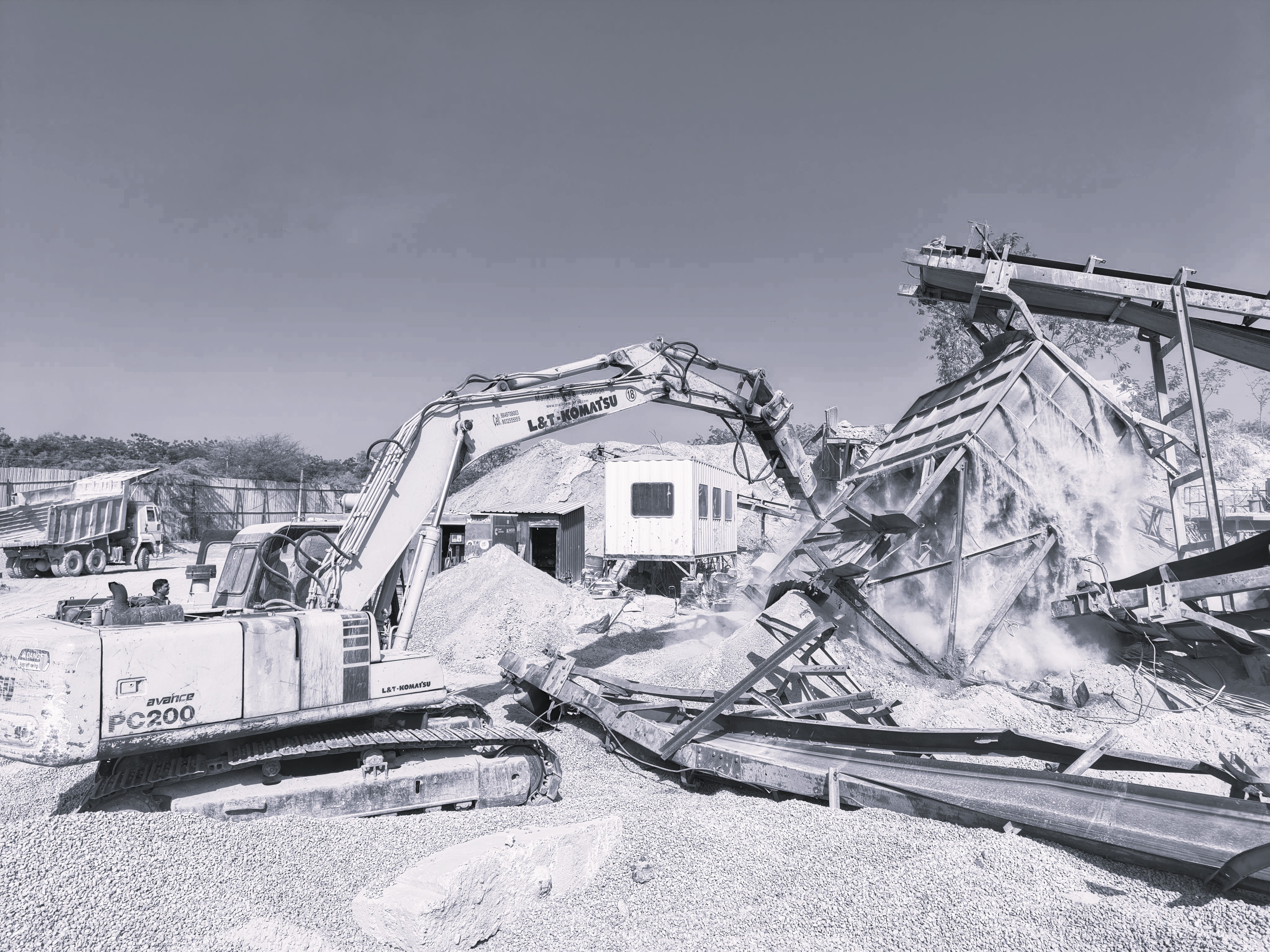 HYDRAA Demolishes 8 Illegal Crushing Units in A Major Crackdown Around Hyderabad ORR
