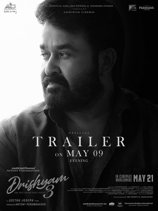 Mohanlal’s Drishyam 3 Gears Up for Worldwide Premiere, Trailer Out Today