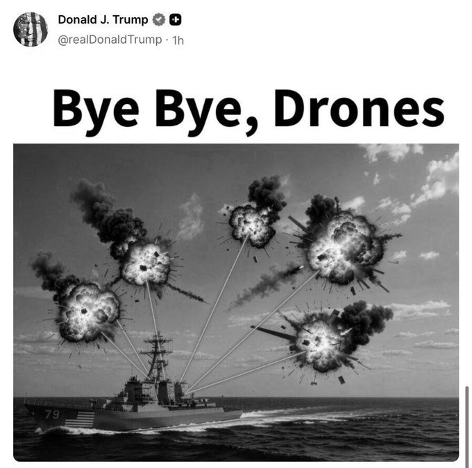 Drones Dropping Like Butterflies: Trump’s AI War Fantasies Flood Truth Social