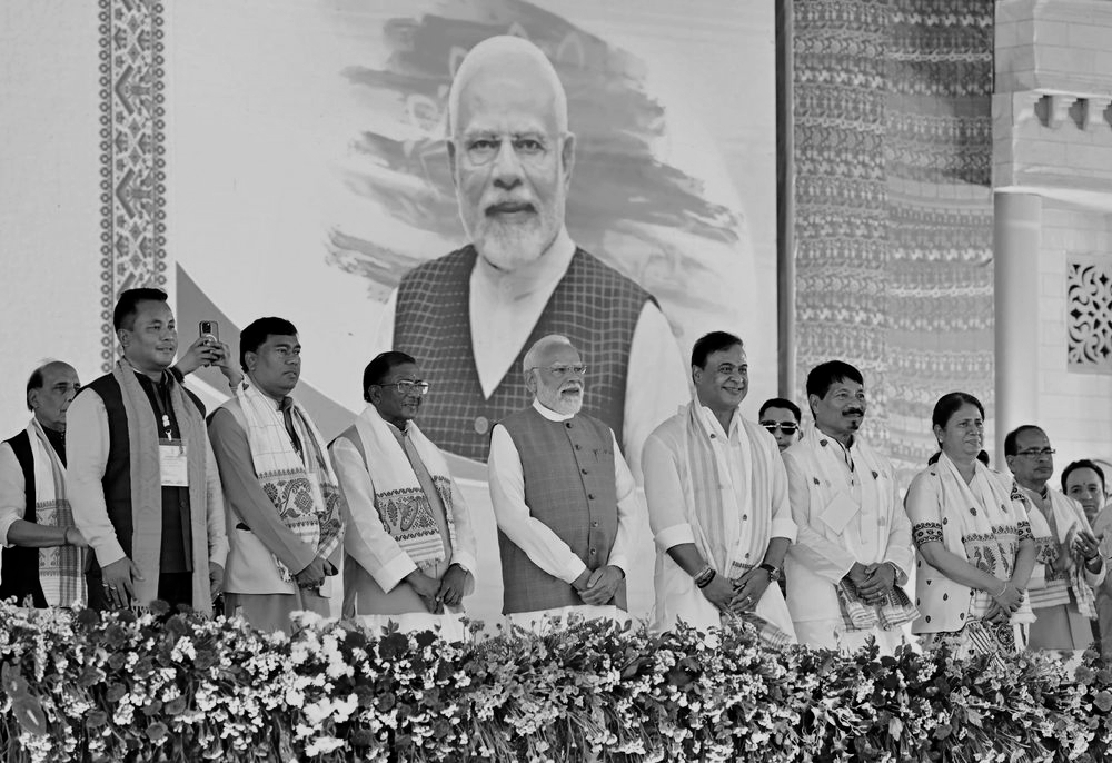 Himanta Biswa Sarma Sworn In Again as Assam CM After NDA’s Landslide Victory