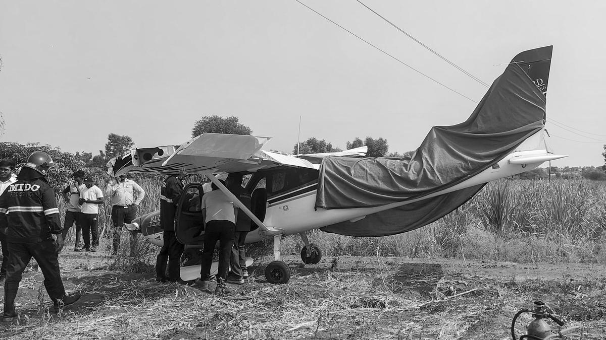 Trainer Aircraft Crash Lands In Baramati After Mid-Air Technical Snag, Pilot Safe
