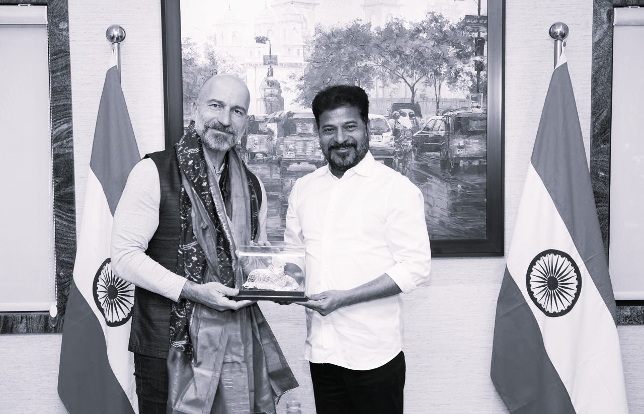 CM Revanth Reddy Urges Uber to Explore Multi-Level Parking Projects in Hyderabad