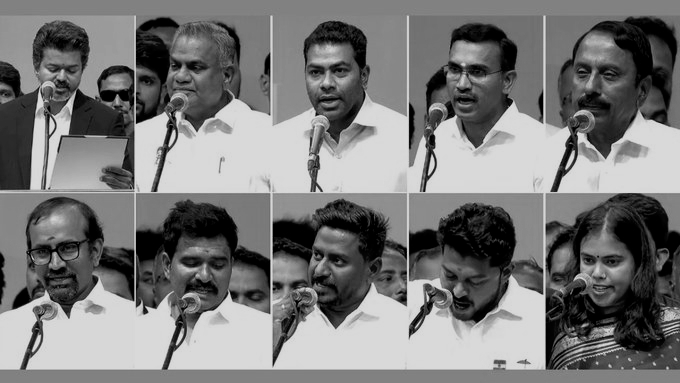 TN CM Vijay Allocates Cabinet Portfolios, Governor Arlekar Approves List