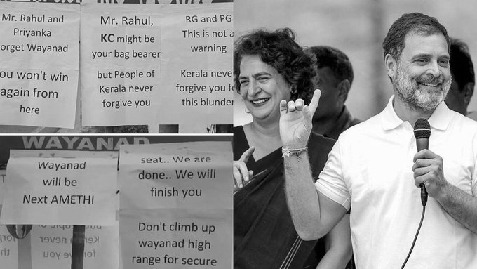 Posters Against Rahul Gandhi, Priyanka Gandhi Vadra Surface in Wayanad, Case Filed