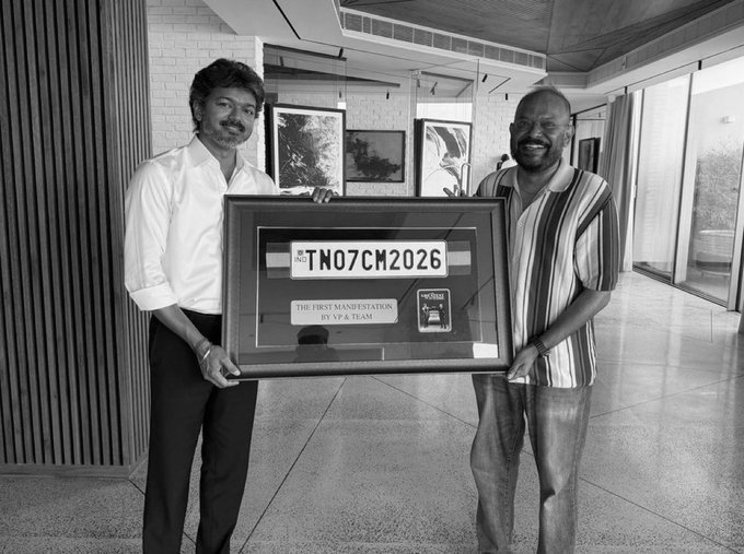 ‘TN07 CM 2026’ Goes Reel To Real As Venkat Prabhu Gifts Film Number Plate To CM Vijay