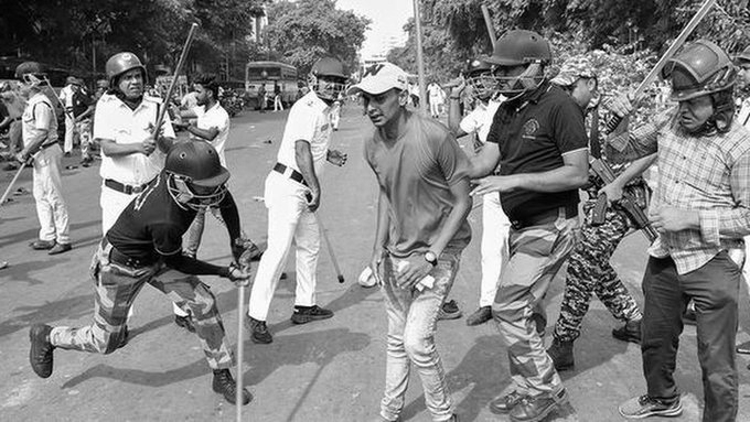 Bengal CM Suvendu Adhikari Reviews Park Circus Violence With Kolkata Police
