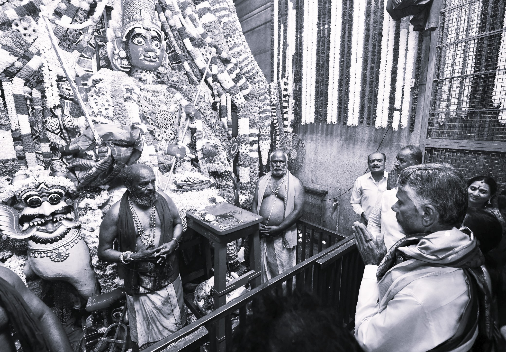 CM Chandrababu Naidu Offers Special Prayers at Historic Gangamma Temple in Kuppam