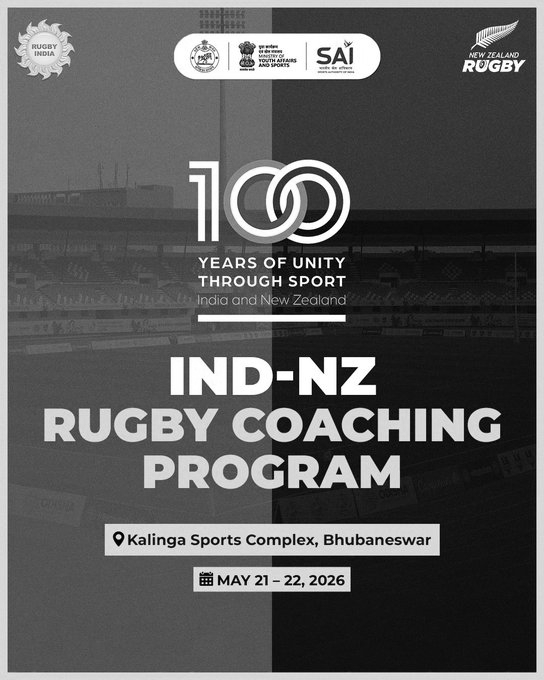 India, New Zealand Launch Rugby Coaching Programme To Mark Century Of Sporting Ties