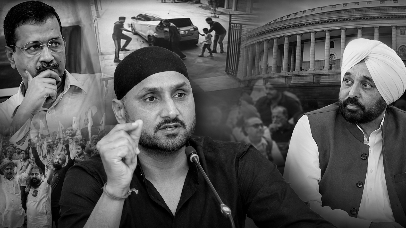 Ex-Cricketer Harbhajan Singh Hits Out at AAP Over Punjab Law-and-Order, Rajya Sabha Row