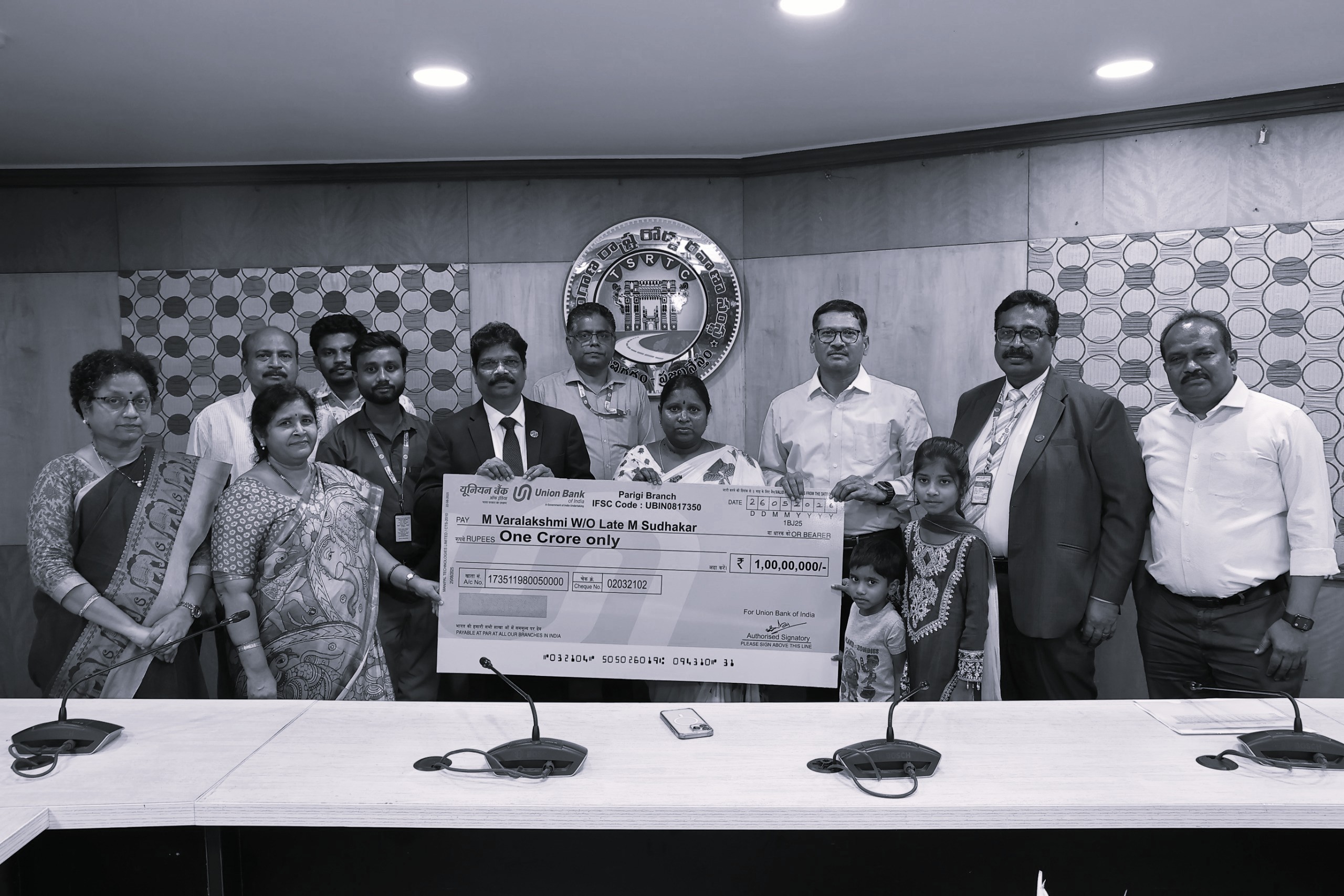 TGSRTC Strengthens Employee Welfare With ₹1 Crore Accident Insurance Payout