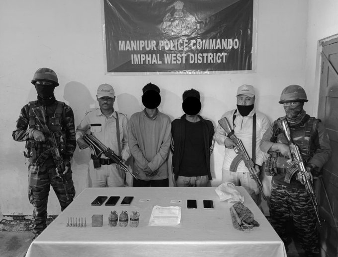 Five Militants Arrested in Manipur, Arms and Explosives Seized