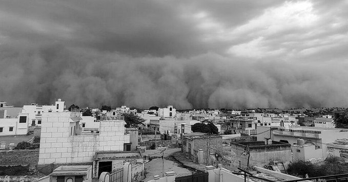 Dust Storm Sweeps Rajasthan, Rain and Thunderstorms Cool North India