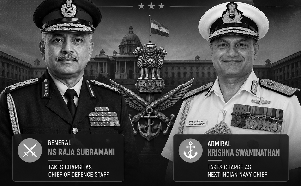 India’s Military Leadership Reset Begins with New CDS and Navy Chief