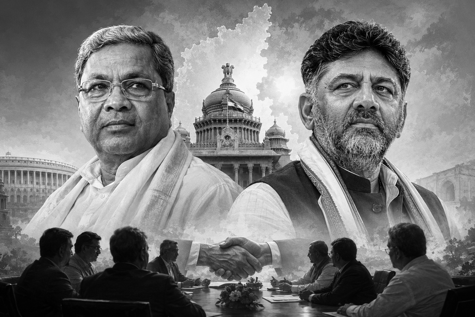 Shivakumar, Siddaramaiah in Delhi for High-Stakes Cabinet Talks Ahead of June 3 Swearing-In