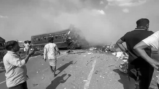 MSRTC Bus Collision Near Surat Leaves 7 Dead, Dozens Injured