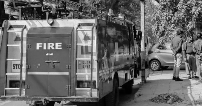 Two Firefighters Injured as Blaze Erupts at Tata Communications Office in South Delhi