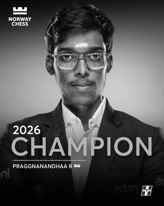 Praggnanandhaa Makes History as First Indian to Win Norway Chess Title
