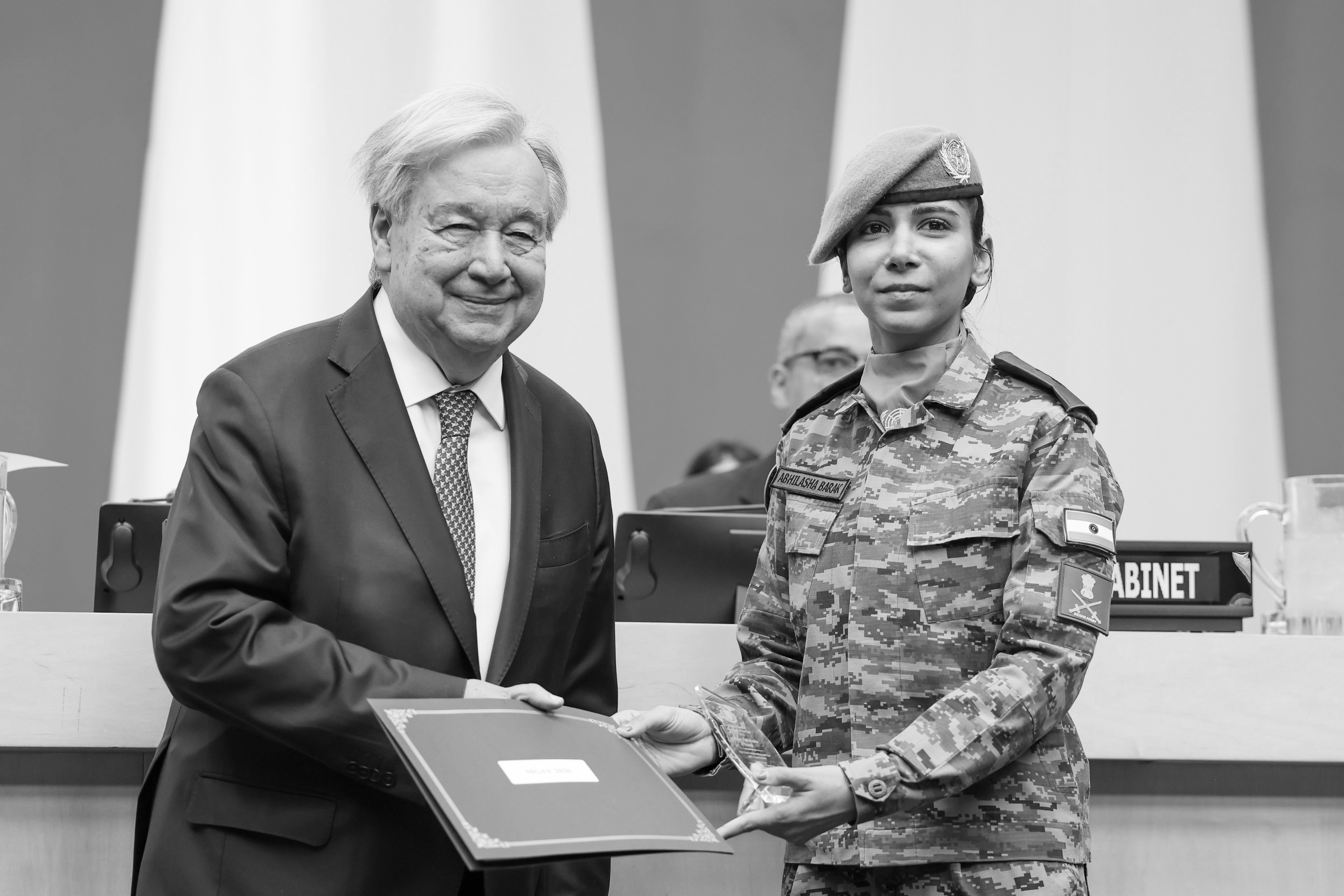 Indian Woman Peacekeeper Major Abhilasha Barak Honoured with UN Gender Advocate Award