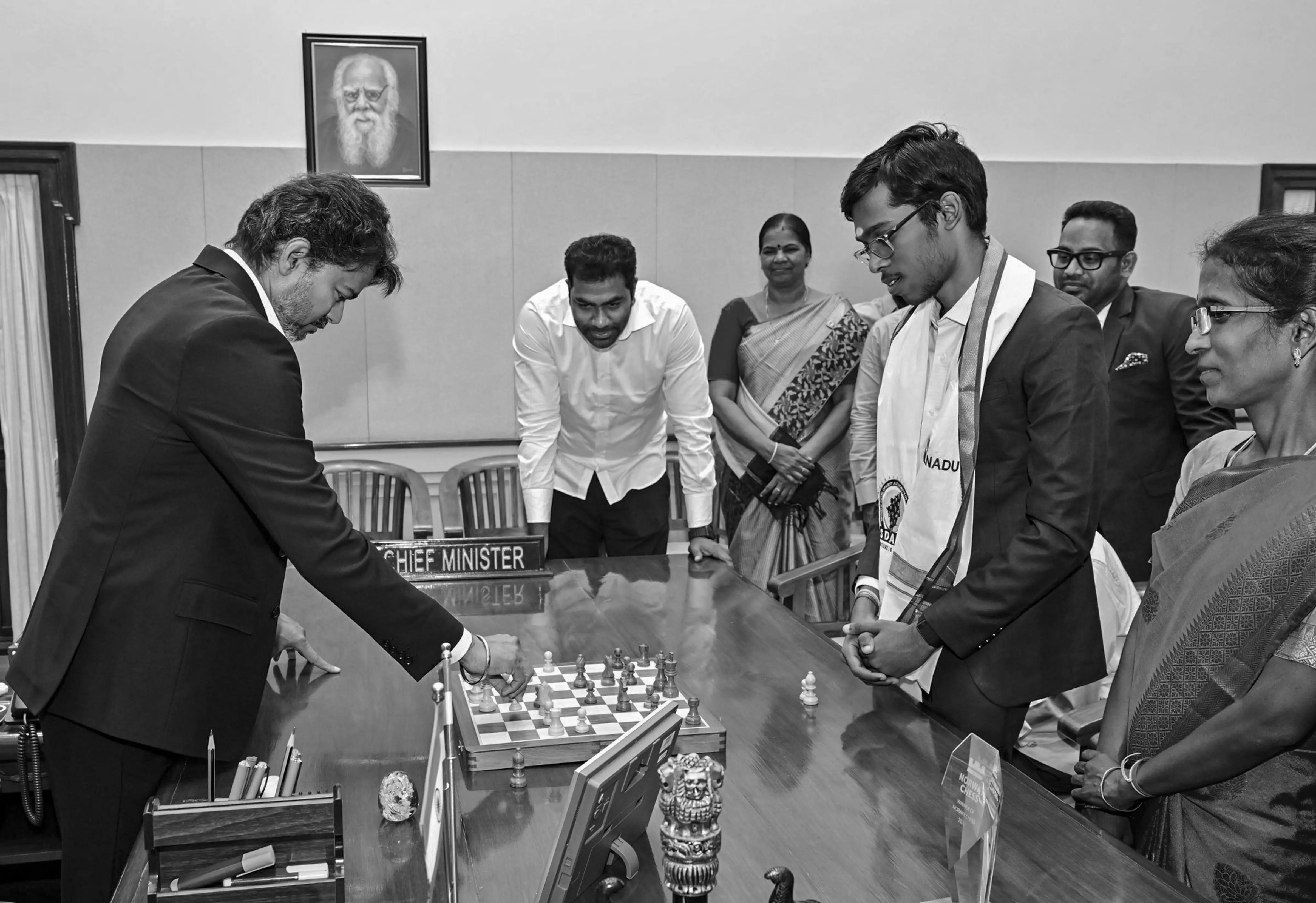 TN CM Felicitates Praggnanandhaa With ₹50 Lakh, Plays Friendly Chess Match