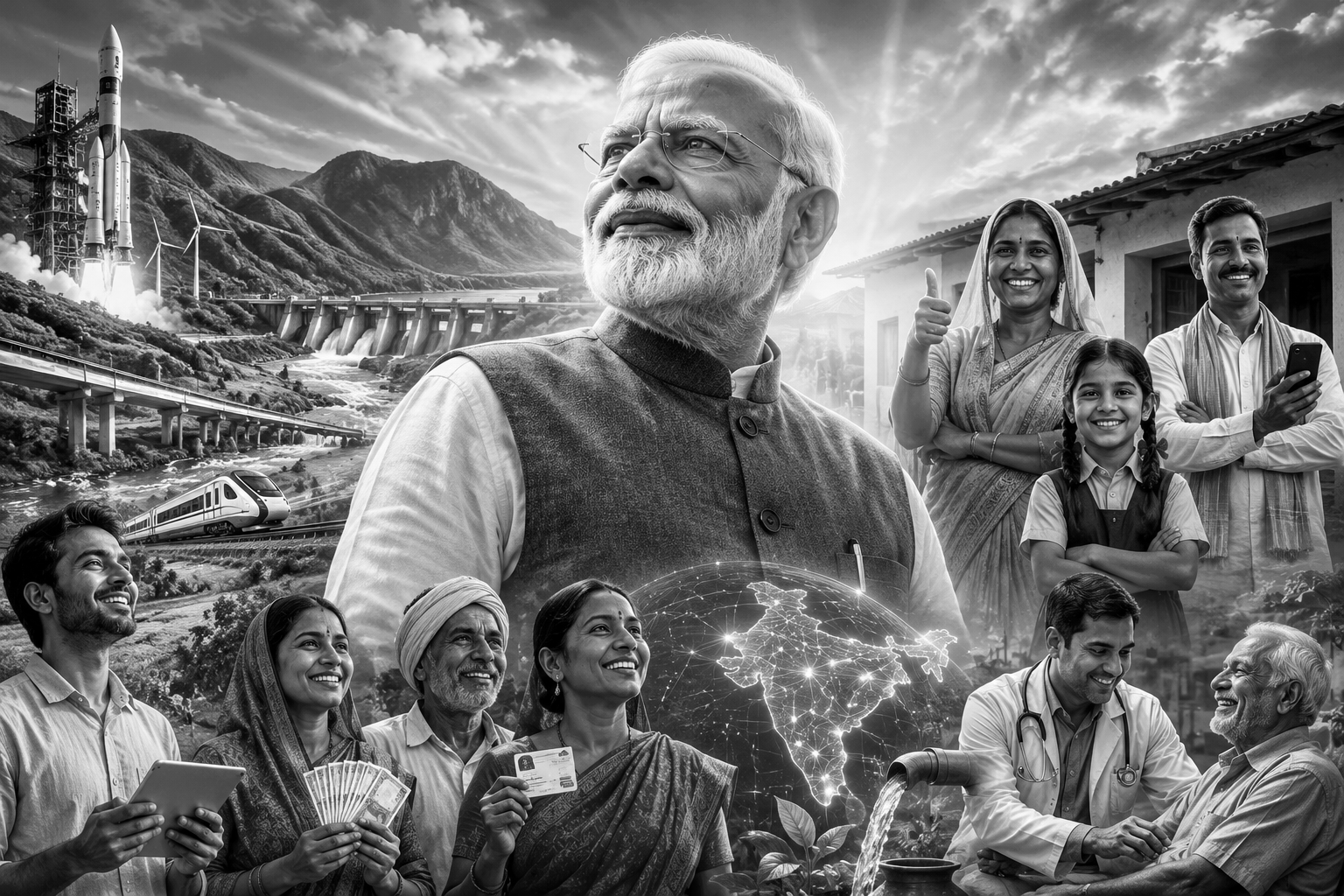 12 Years of NDA Rule: Modi Highlights Welfare Gains, Digital Push and Inclusion