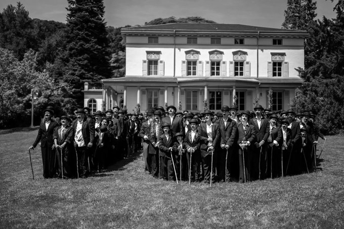 Hundreds of Charlie Chaplin Lookalikes Gather in Switzerland for Anniversary Record Attempt