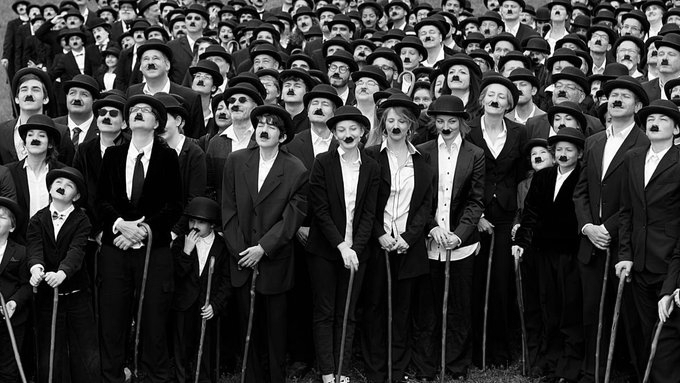 Hundreds of Charlie Chaplin Lookalikes Gather in Switzerland for Anniversary Record Attempt