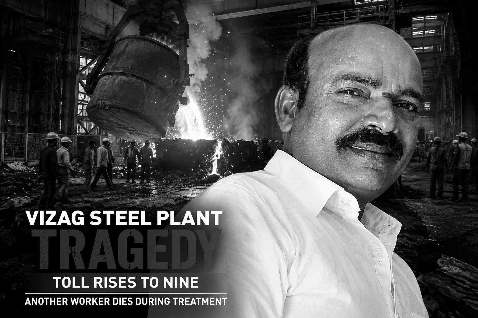 Another Worker Dies in Visakhapatnam Steel Plant Accident, Toll Rises to Nine
