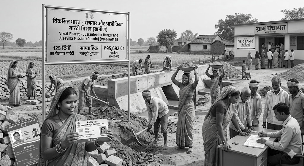 Out With MGNREGA, In With G RAM G: Rural Jobs Overhaul from July 1, ₹95,692 Cr Allocation for 2026-27