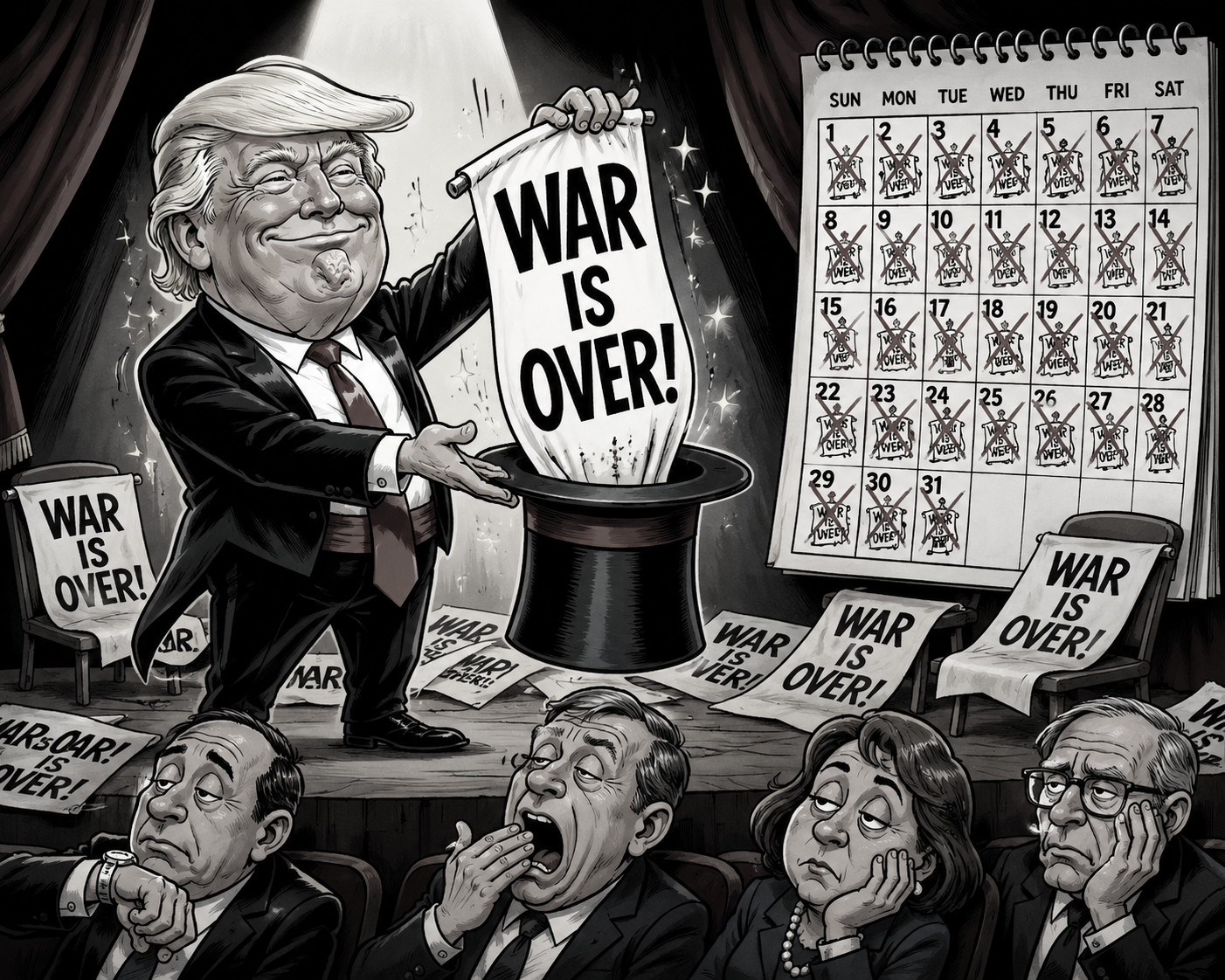 Trump Declares Iran War Over Yet Again, for the 39th Time, as Tehran Says It Still Hasn’t Got the Memo