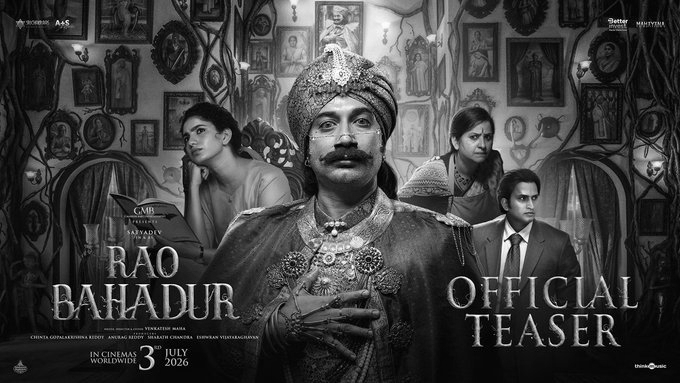 Rao Bahadur Teaser Unveils Satyadev's Transformation Ahead of July 3 Release