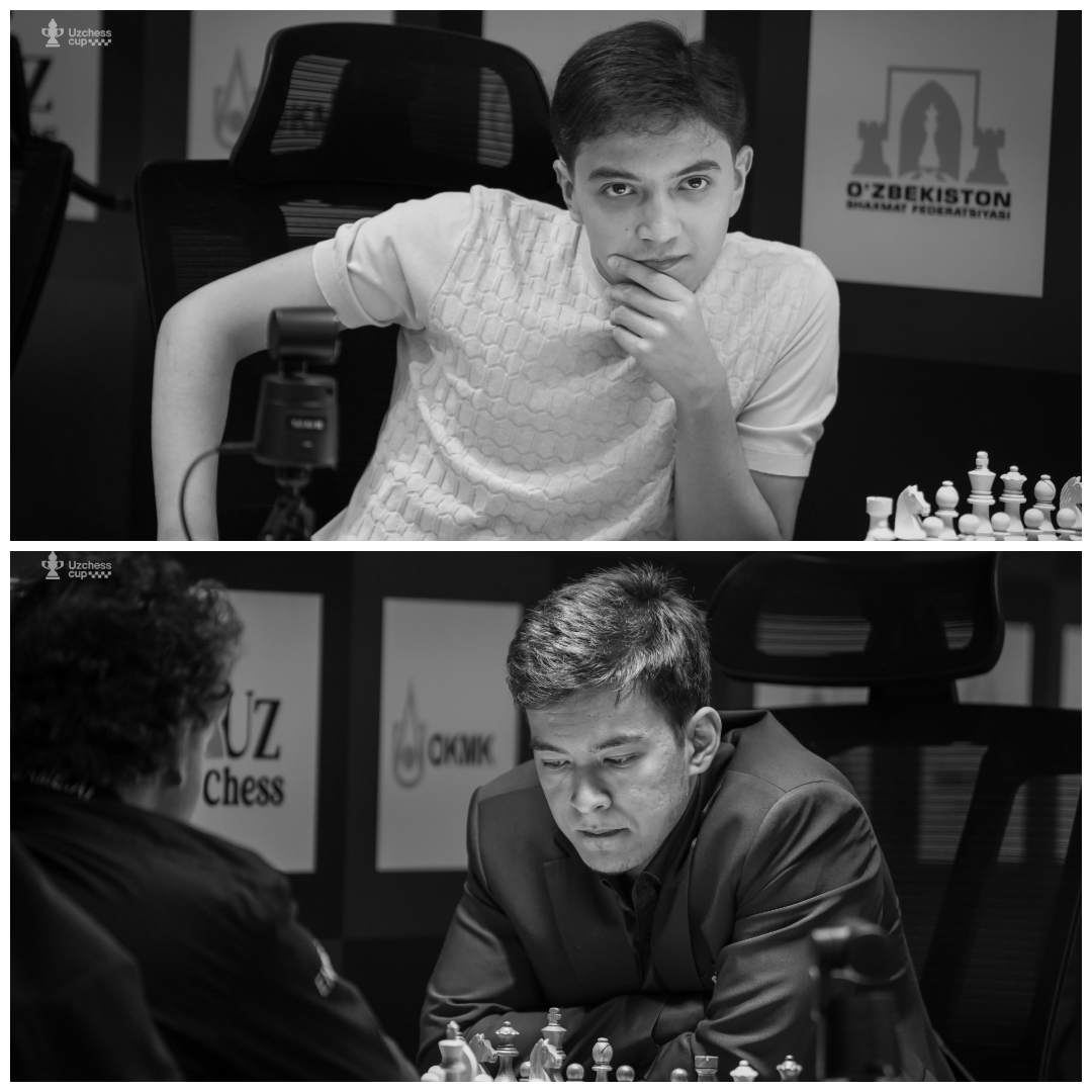 Uzbek Duo Vokhidov, Madaminov Share Lead After Round 8 of UzChess Cup Masters