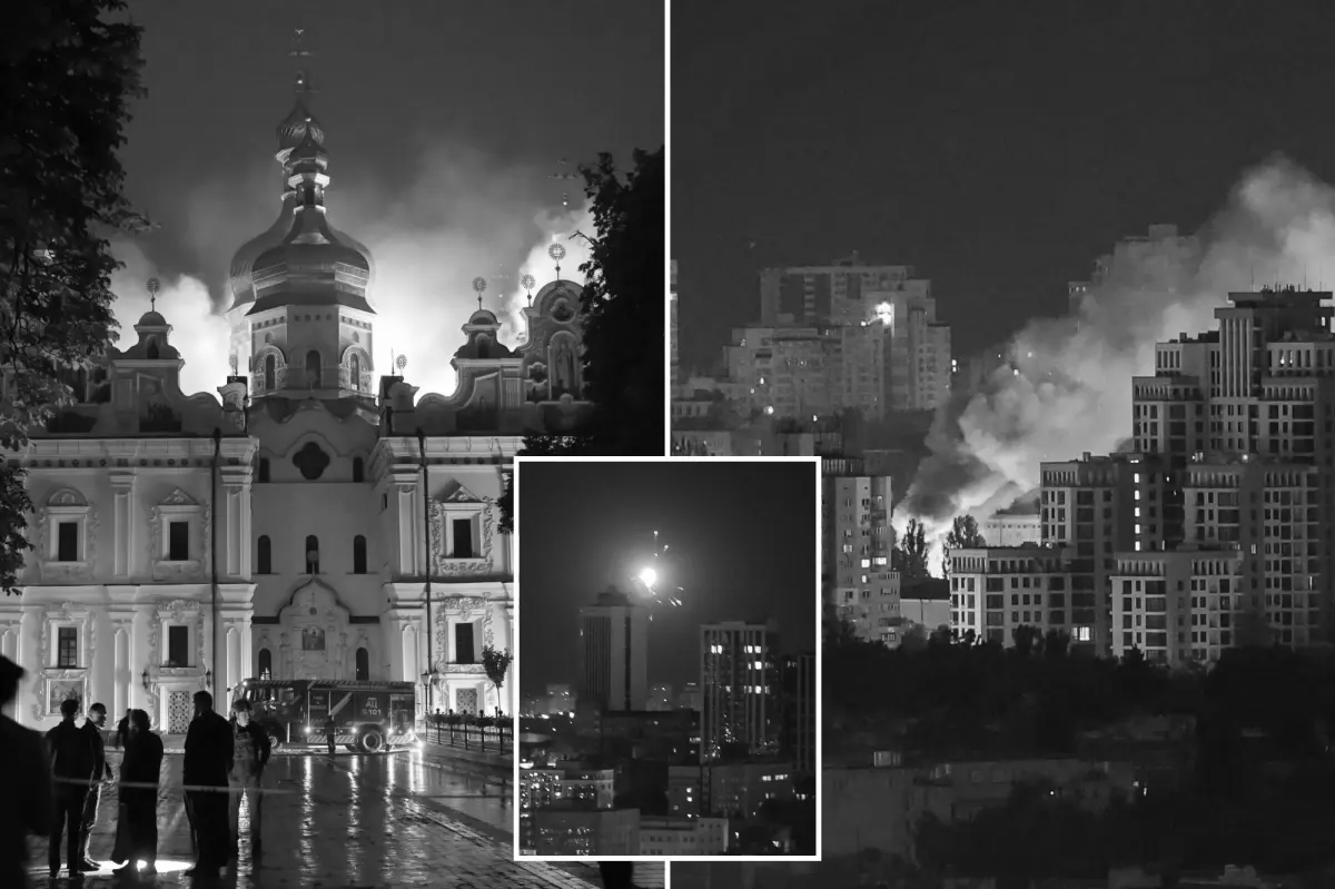 Russia Pounds Kyiv and Kharkiv, Historic Monastery Damaged, Five Rescuers Killed