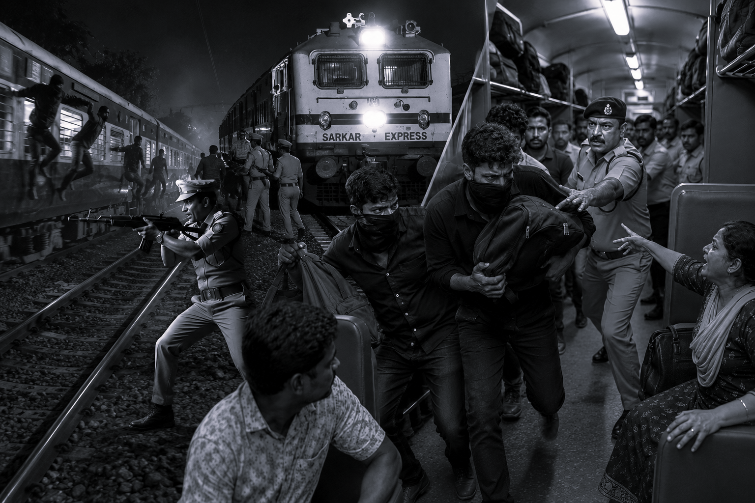 No Loss Reported Despite Stone Attack on Police During Sarkar Express Theft Attempt