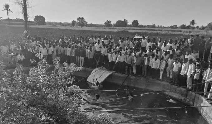Eight Killed, Seven Injured as Pick-Up Vehicle Falls Into Well in Solapur