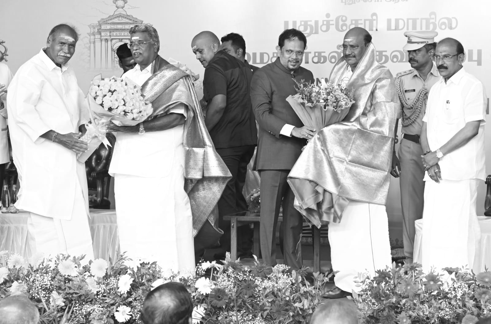 Puducherry Cabinet Reaches Full Strength as Three New Ministers Take Oath