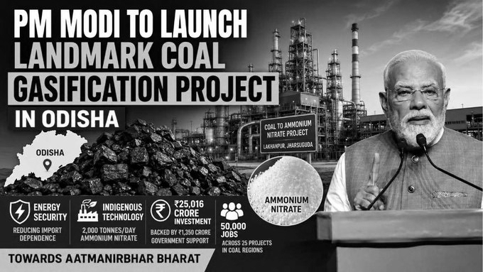 India’s First Commercial Coal-to-Ammonium Nitrate Project to Come Up in Odisha
