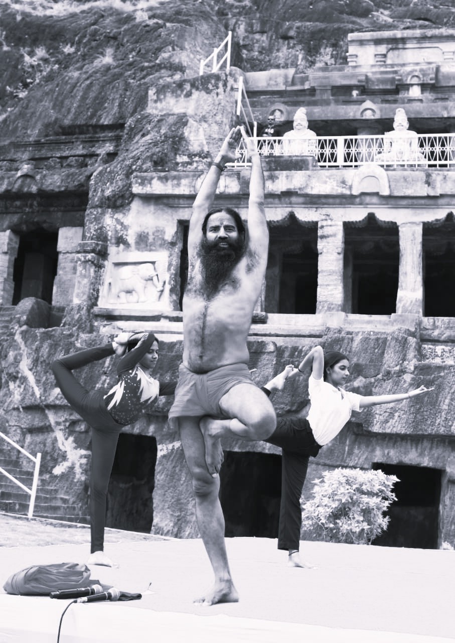 CM Chandrababu Naidu, Baba Ramdev Highlight Yoga’s Global Impact at Undavalli Caves