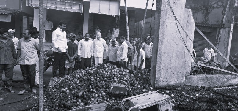 YSRCP Assures Support to Traders Affected by Draksharamam Market Fire