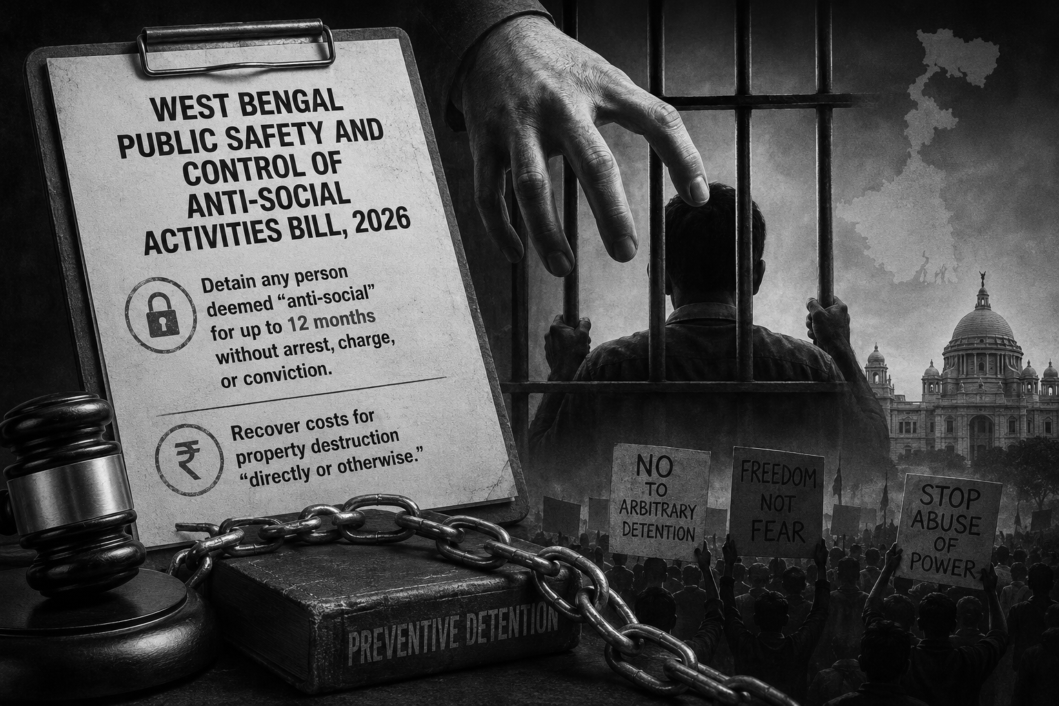 West Bengal's Draconian Public Safety Bill Allows One-Year Detention Without Trial