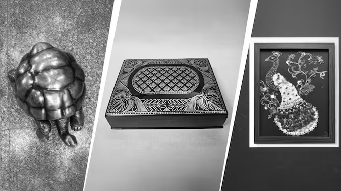 PM Modi Gifts Kanchivaram Silk, Bidriware And Brass Tortoise To Seychelles Leaders