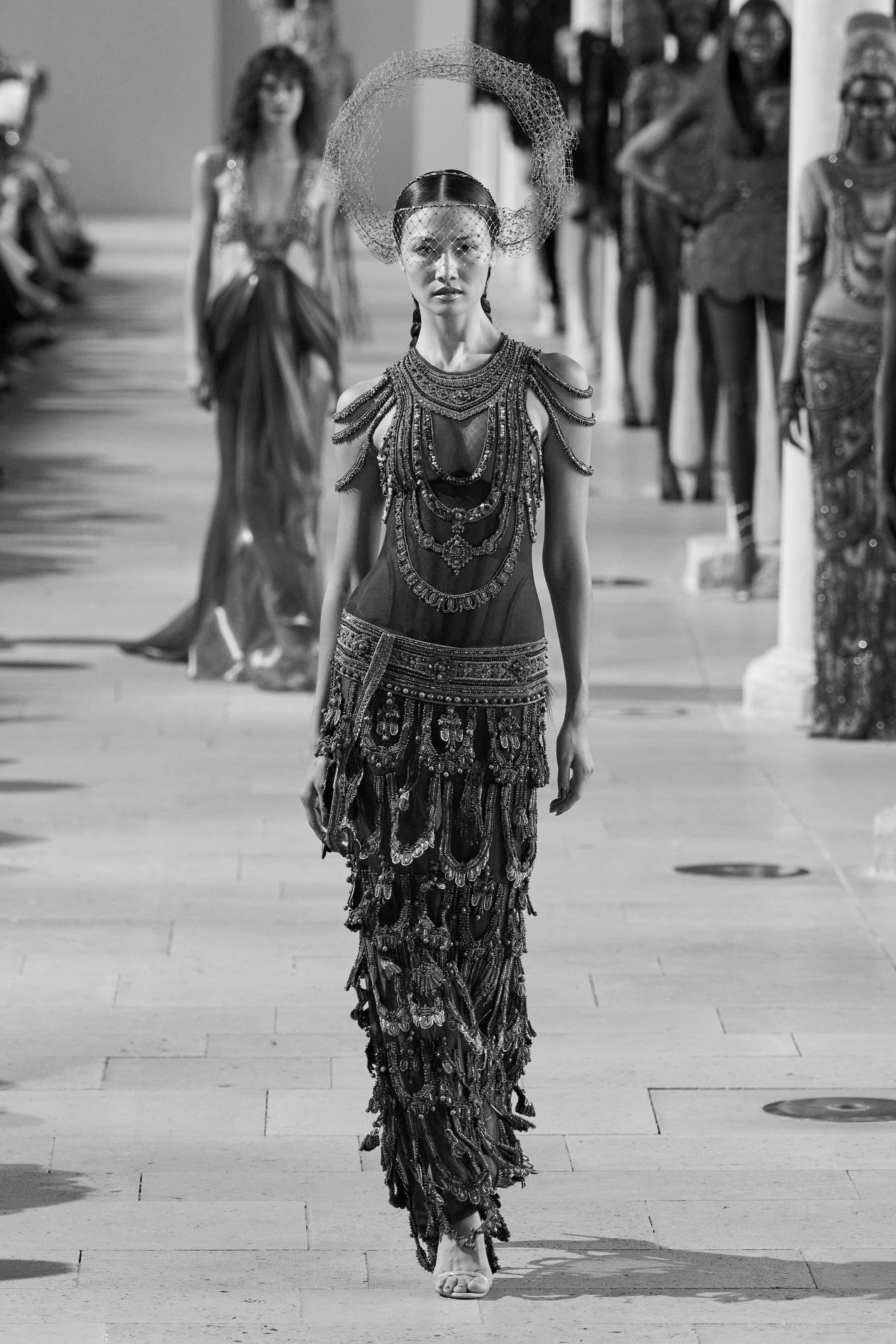 Rahul Mishra Turns Ancient Temple Sculptures Into Couture At Paris Fashion Week