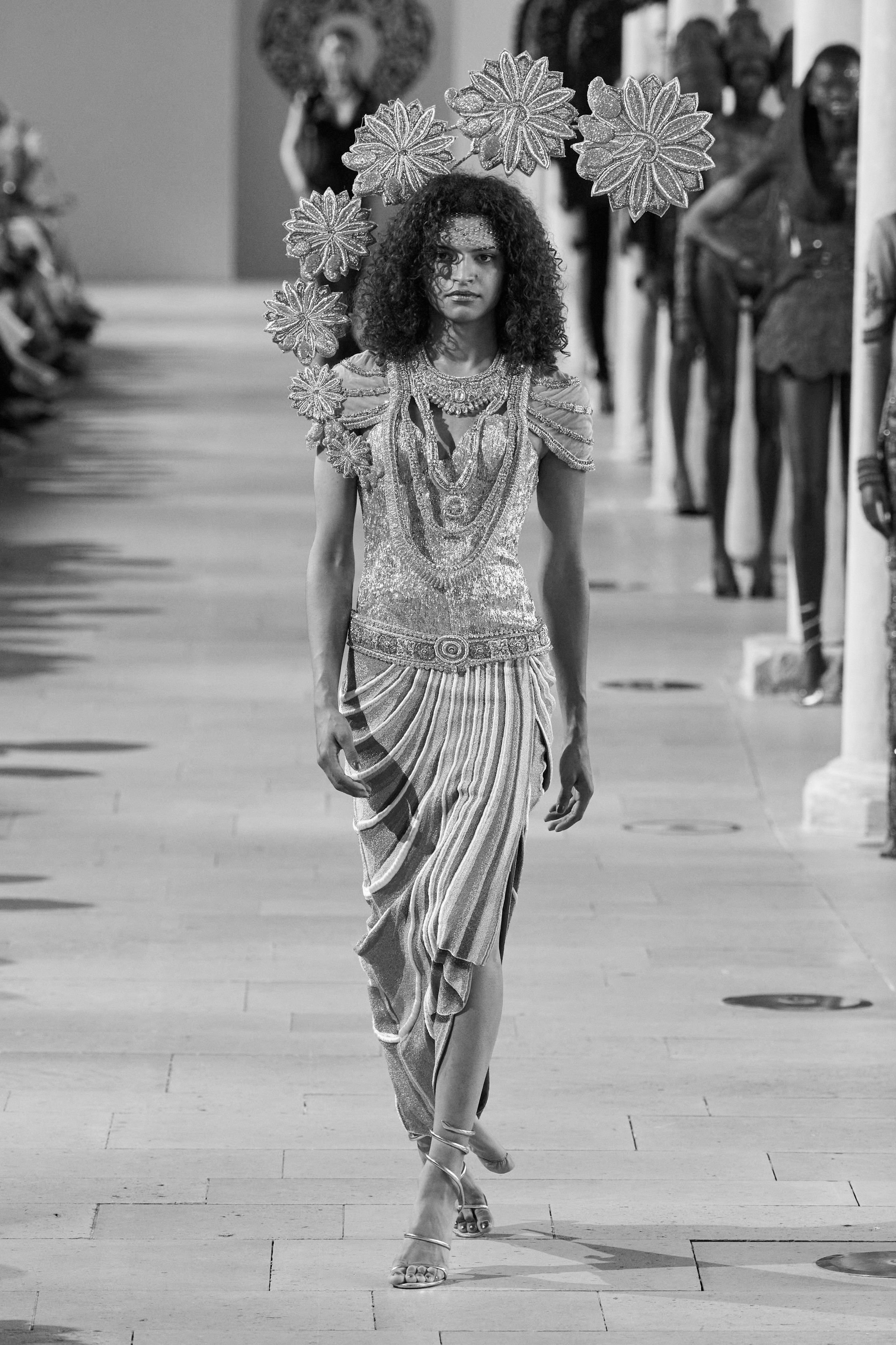 Rahul Mishra Turns Ancient Temple Sculptures Into Couture At Paris Fashion Week