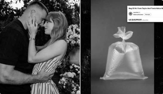 Bag Of Air From Taylor Swift And Travis Kelce's Wedding Selling Online For $50,000
