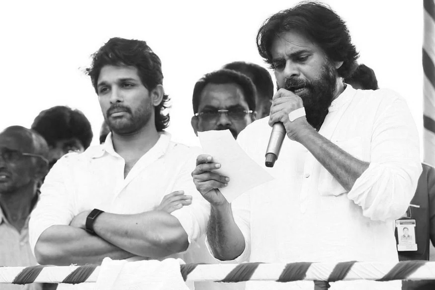 Is Allu Arjun Eyeing Andhra Politics? Social Media Speculates on a Pawan Kalyan Face Off